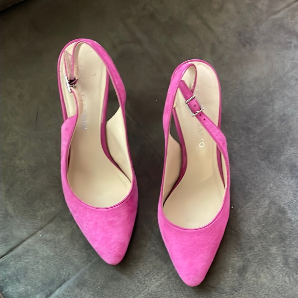 Gianvito Rossi Pink Pointed-Toe Heels